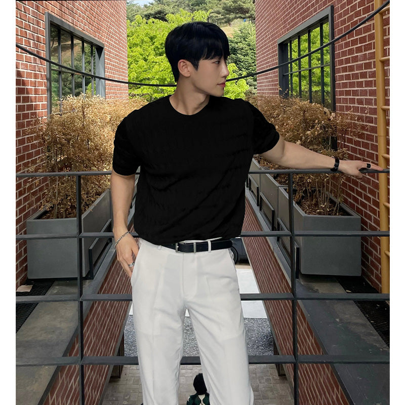 カジュアルニットTシャツ VD30 - VODA｜韓国メンズファッション通販サイト