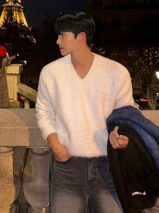 ミンクVネックフリース  VD481