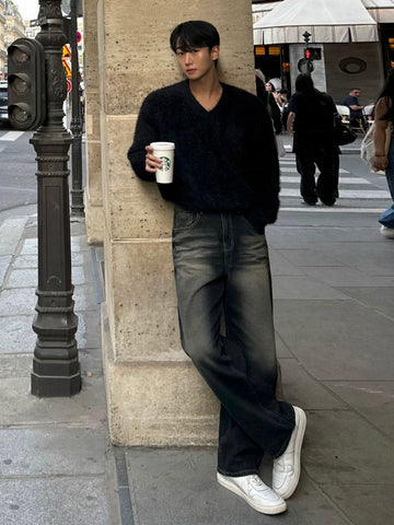 ミンクVネックフリース  VD481