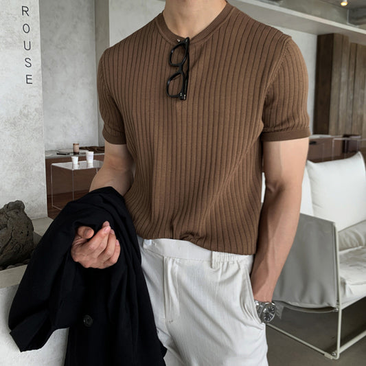 半袖ニットシャツ VD03 - VODA｜韓国メンズファッション通販サイト